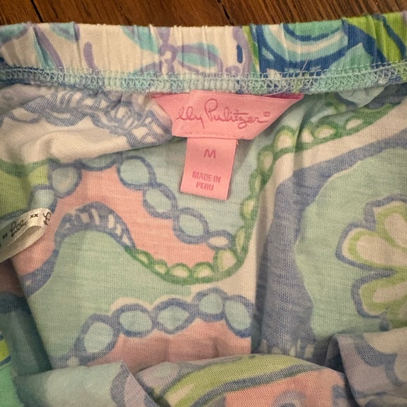 Lilly Pulitzer Pink and Blue Paisley strapless dress - Picture 2 of 2